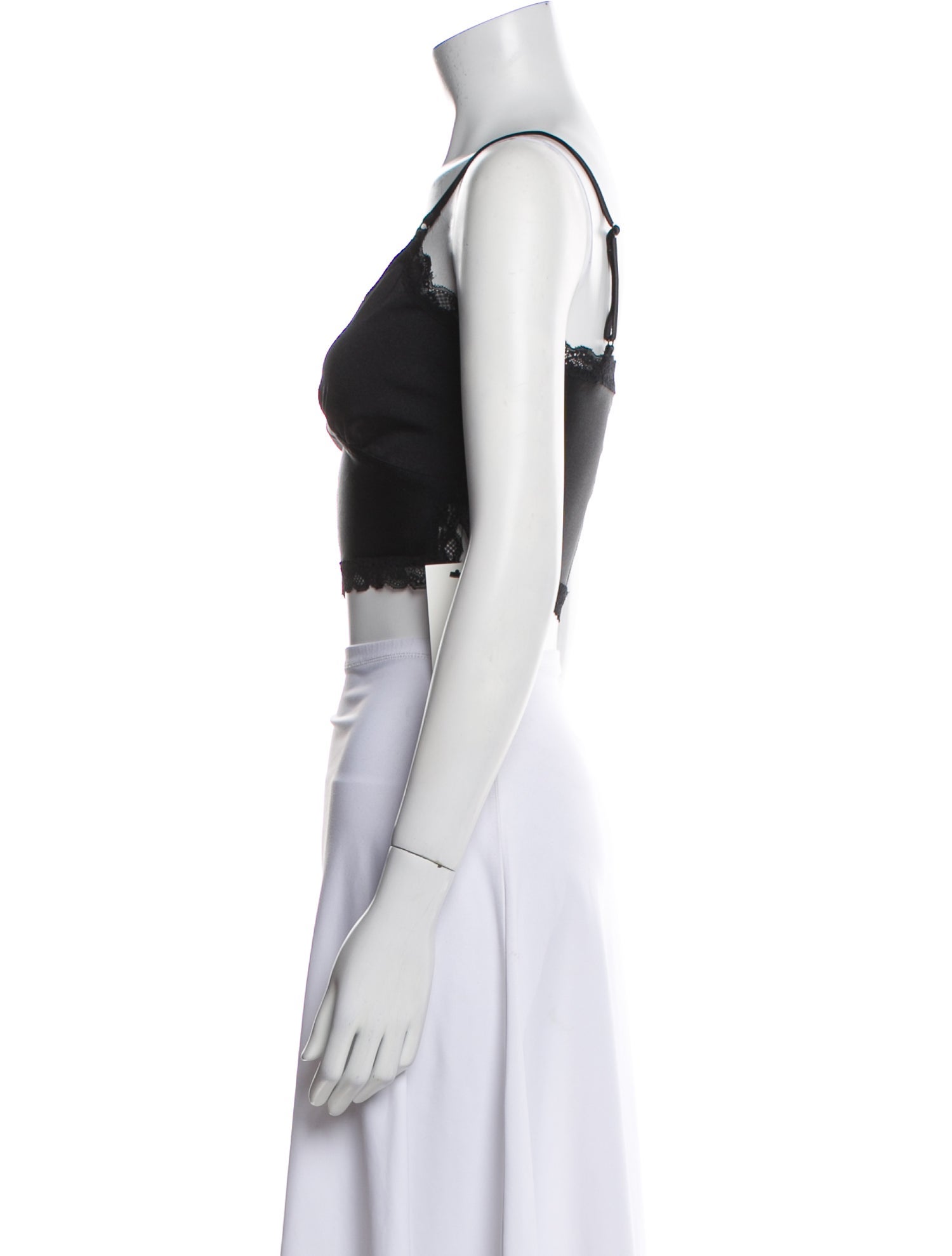 Alexanderwang.T V-Neck Sleeveless Crop Top